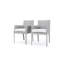 Chaises de salle à manger d'extérieur Santrez Sunbrella® 2 pièces Santrez - Gris espace