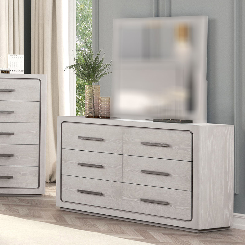 Commode contemporaine Crowthorne, chêne blanc, Chêne blanc