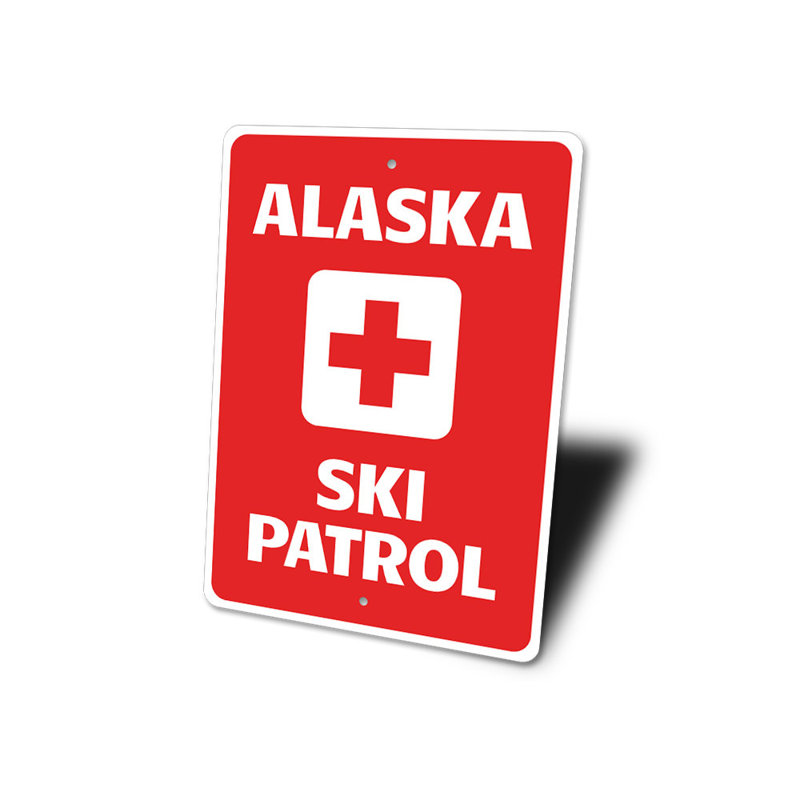 Plaque en aluminium Alaska, H 14 po x l 10 po x P 0,04 po