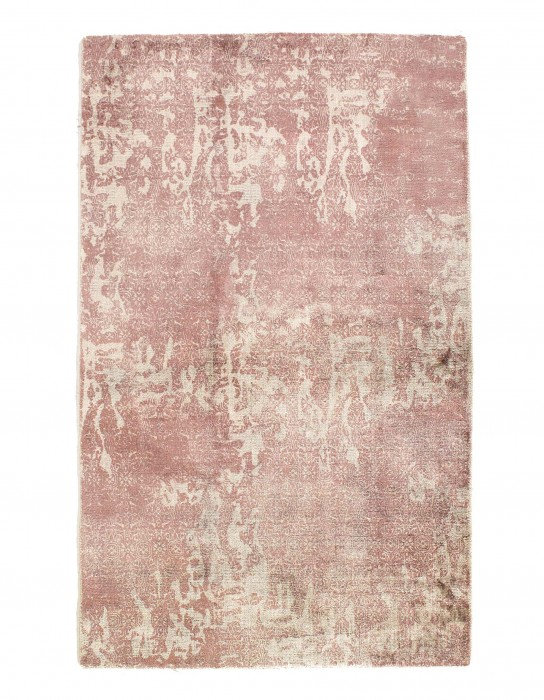 Despa Hand Loomed Silk Area Rug in Beige