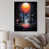 White Floater Framed