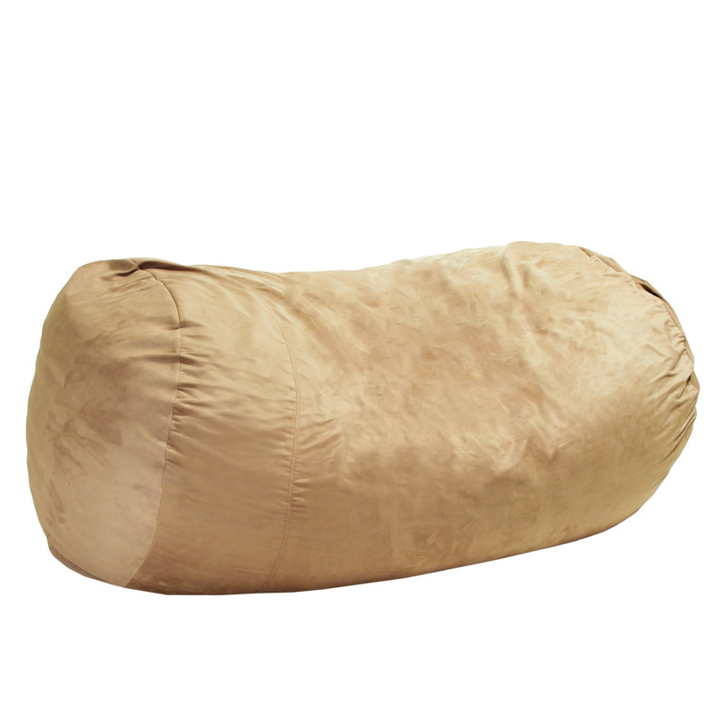 Fauteuil à billes cylindrique en suède Jasper