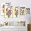 Bouquet d'iris jaunes et mauves - peinture sur toile-1079560436-1079560396