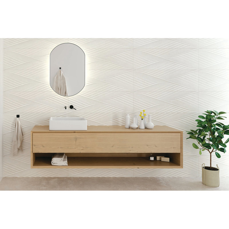 Donna 13" x 40" Ceramic Tile, Sand