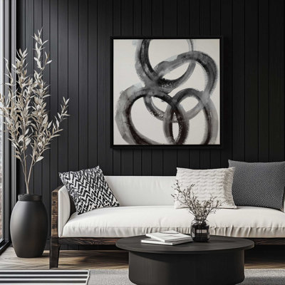 Impression sur toile dans un cadre entrelacé
