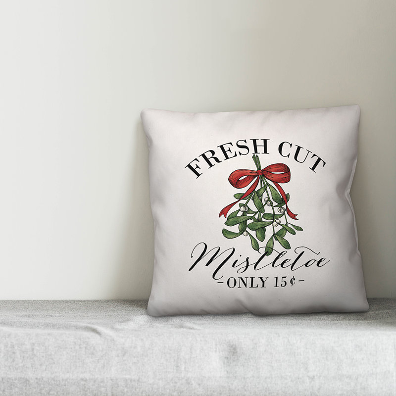  Coussin Fresh Cut Mistletoe, 16 po x 1 po, Intérieur