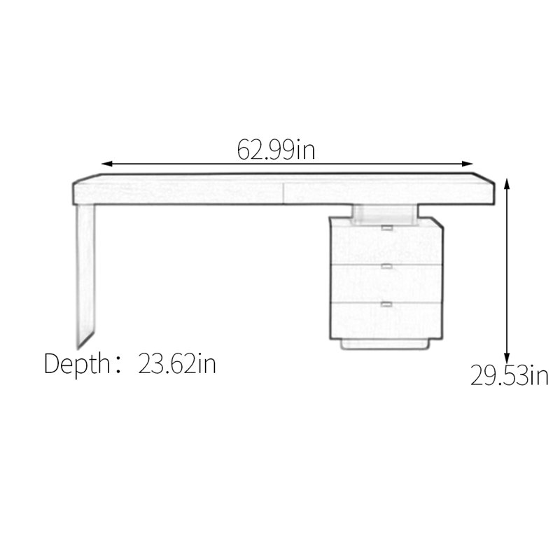 Bureau de menuiserie Stable, H 29,53 po x l 62,99 po x P 23,62 po
