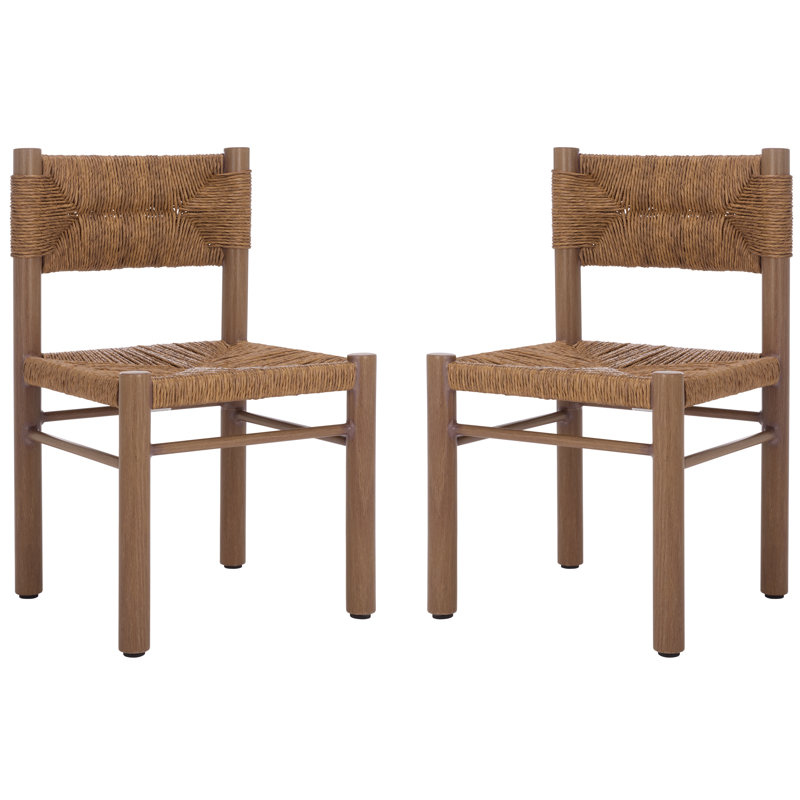 Romona Rattan Weaving Outdoor Dining Chair, Brown