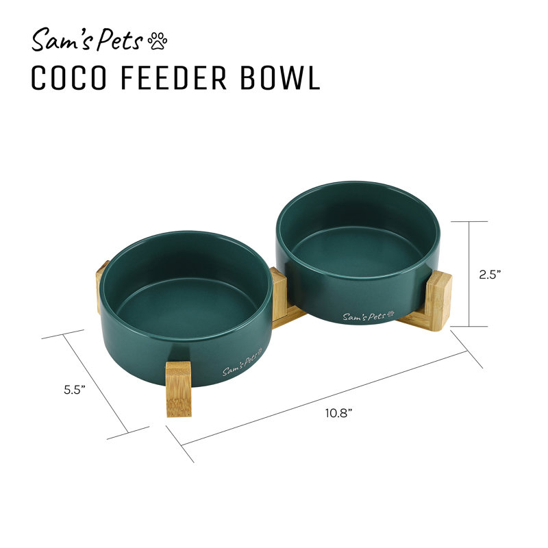 Coco Pet Bowl, Green