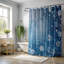 Rideau de douche standard 1 pièce Faded Blue Florals-184676556