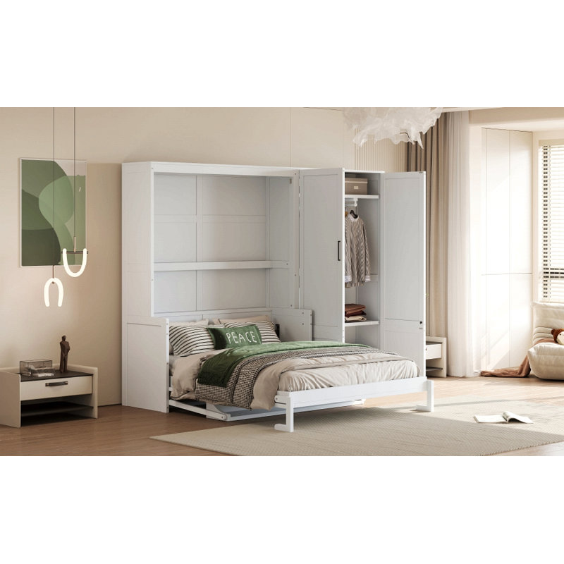 Lit escamotable Murphy avec placard et tiroirs