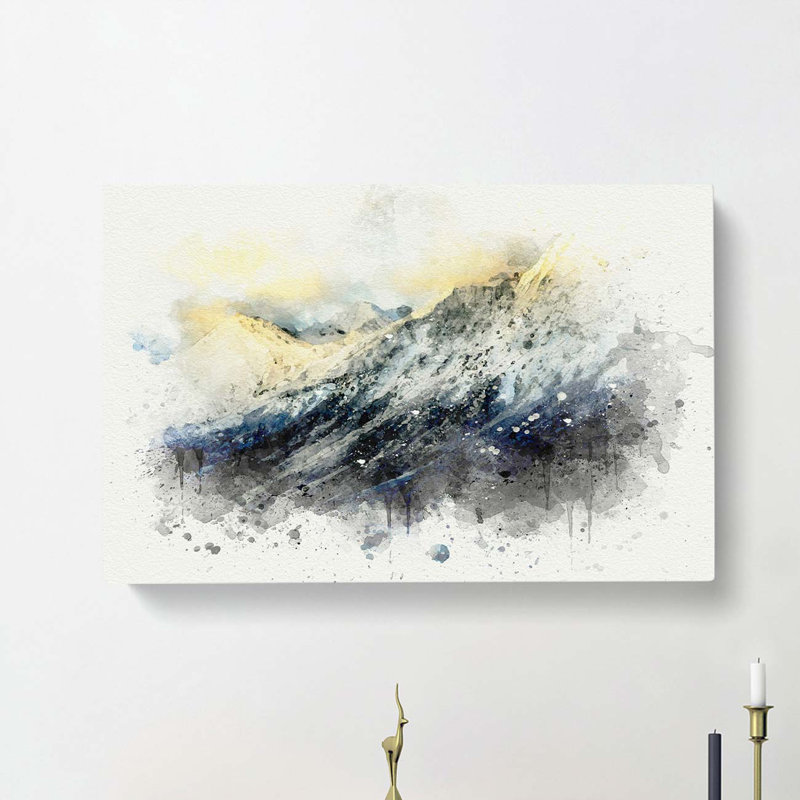 Spiti Valley In The Mountains In Abstract - Wrapped Canvas, 40cm H x 60cm W x 3cm D