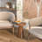 13.6'' Round End Table,side Table With Fluted Pedestal Base-1110293161