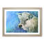 Cow in the Meadow with Blue Light - Picture Frame Painting Print-56633838-56633840