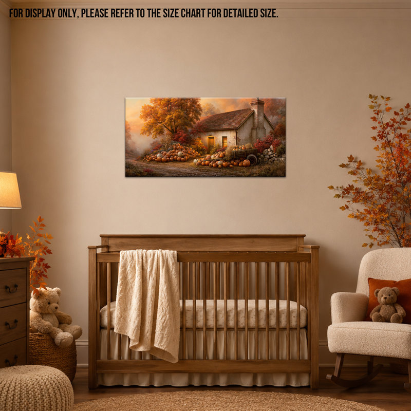 Automne, art mural sur toile rustique, citrouille, tournesol, peinture sur fond de planche de bois blanc