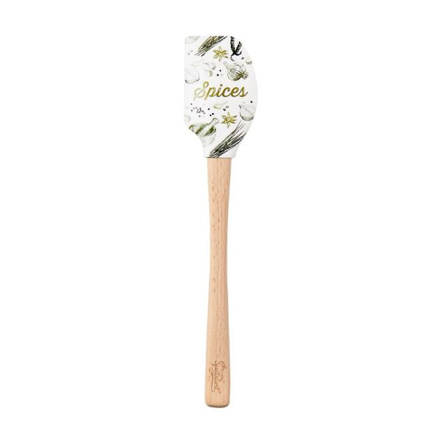 Spatulart® Herbs & Spices Wood Handled Spatula