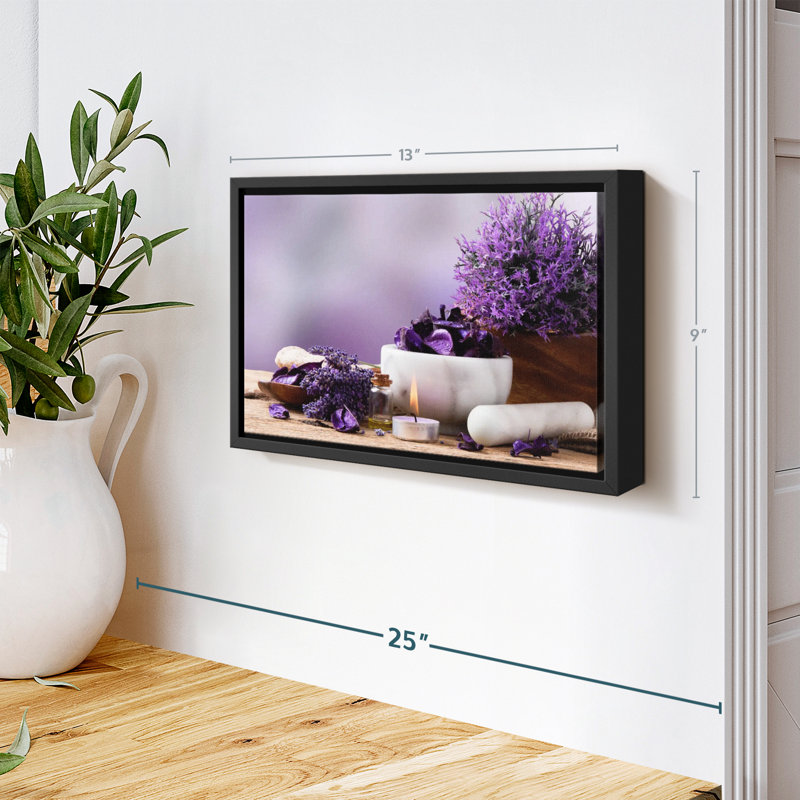 " Calming Lavender Canvas Print ", 9" H x 13" W