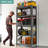 5 Tier Metal Garage Storage Shelves - Industrial Utility Rack with Adjustable Shelves-133564265
