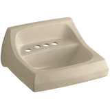 Kingston Ceramic 22" Wall Mount Bathroom Sink with Overflow