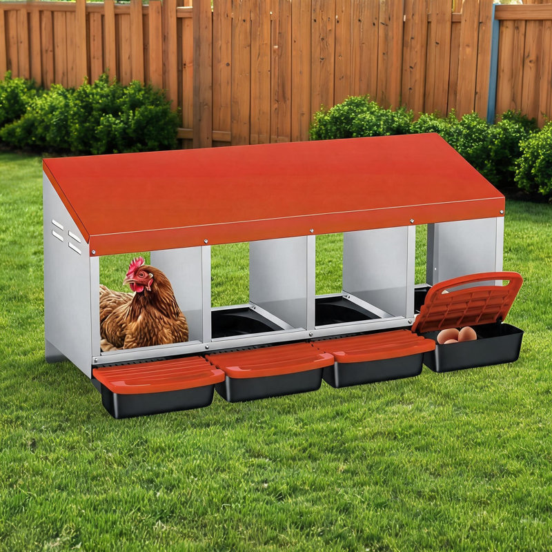 4 Hole Roll-Away Nesting Boxes