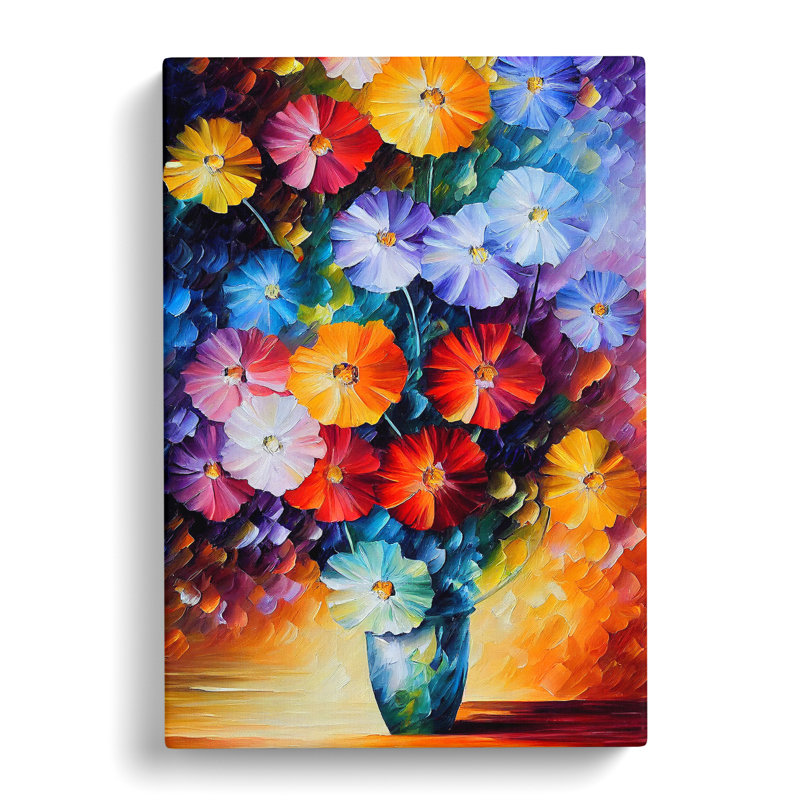 Vase Of Flowers No.1 - Wrapped Canvas Print, 50cm H x 35cm W x 3cm D