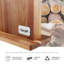 Porte-couteaux magnétique en bois d'acacia Hecef Powerful Magnetic Powerful