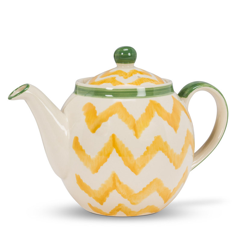 Latitude Run® Ahmed-Farhan 34oz. Chevron Teapot