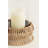 Rashana Woven Rattan Pillar Candle Holder