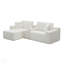 Canapé modulaire modulaire avec assise profonde, tissu en velours côtelé, porte-gobelets, ports USB, boîte de rangement et repose-pieds mobile pour le salon, aucun assemblage requis-1692742145