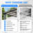 Hardtop Gazebo Pergola with Sloping Galvanized Steel Roof & Aluminum Frame-125712316