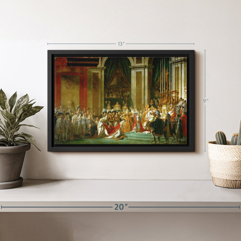 "Le couronnement de Napoléon", H 9 po x l 13 po