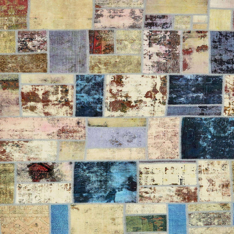 Abstract Indoor Rug, Square 4'