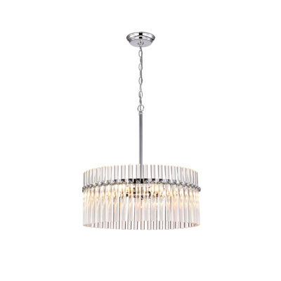 Alperton 4-Light 20.2" Unique / Statement Drum Chandelier