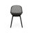 Modern Lily Chair For Outdoors - Black Polypropylene With Weather- Feature And Elegant Design, 32.73 In. Height Outdoor Seating In Diamond Mesh Base, 20.3 Package