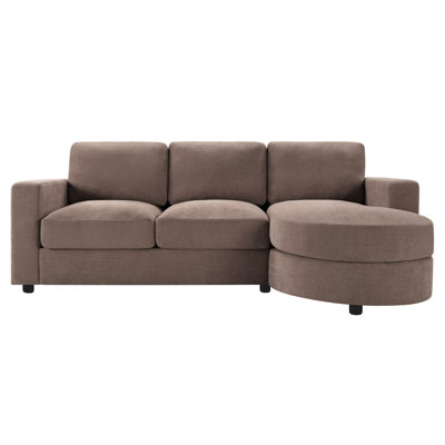 Modern Sectional Sofa 84.6" L-Shaped Sofa Couch With A Curved Chaise Lounge, Usb Ports And Side Storage Pockets For Living Room