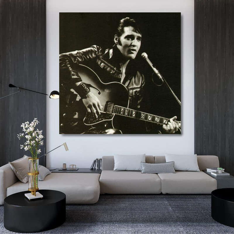 Elvis, 1968 MCG-E390, H 36 po x l 36 po