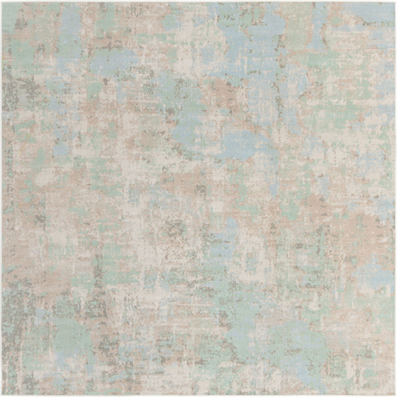 Abstract Indoor Rug, Square 8'