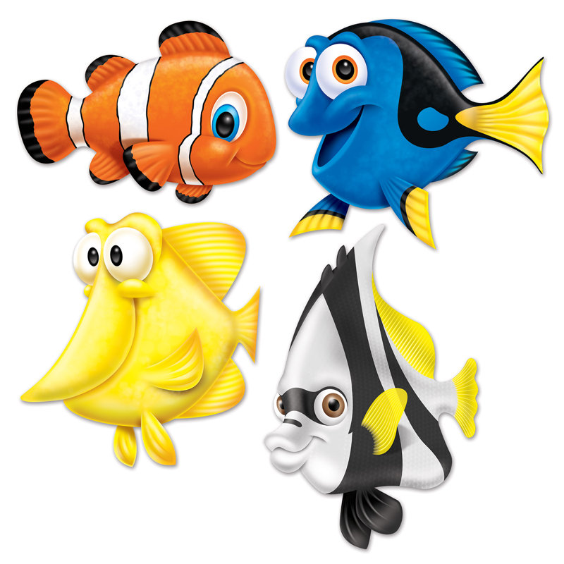 Découpes de poissons sous la mer
