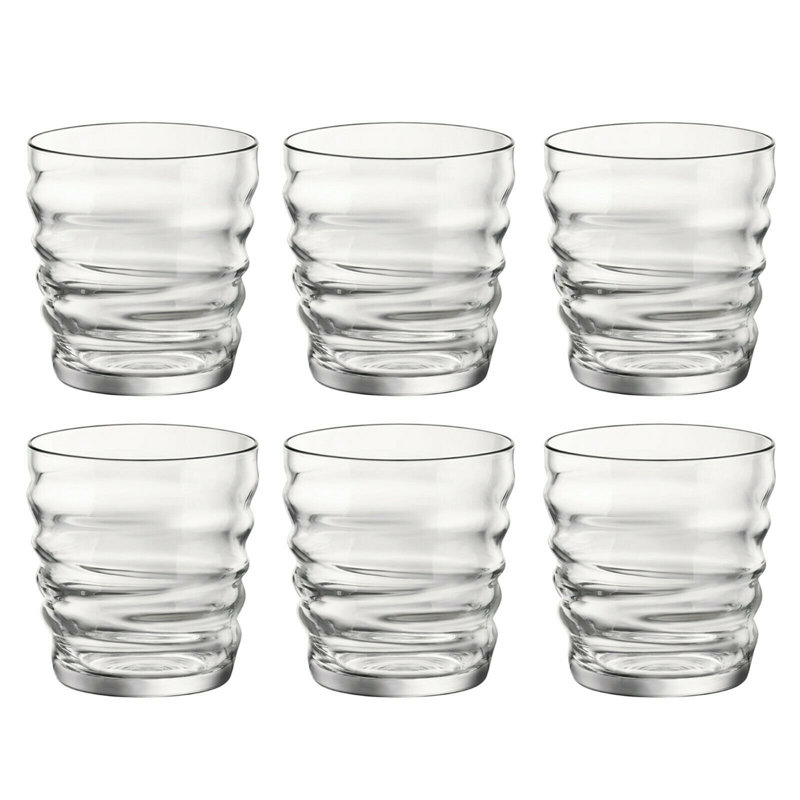 Riflessi Drinking Glass, Clear, 6, 370 ml