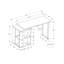 Bureau d'ordinateur, bureau à domicile, à gauche, à droite, tablettes de rangement, L 55 po, bureau, stratifié pour ordinateur portable, métal, contemporain, moderne-78566744