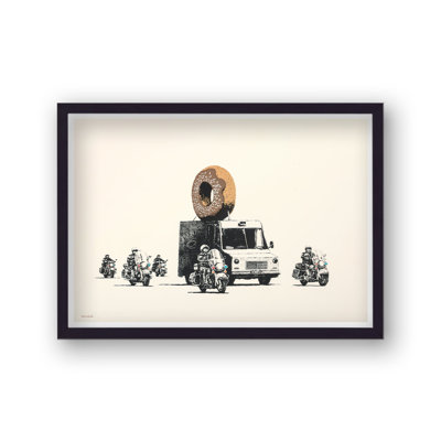 Banksy Editions Donut - Single Picture Frame Print