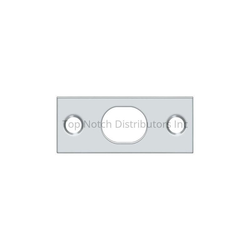 Deltana SP12EFB3 Strike Plate For Extension Flush Bolt in Polished Brass, Polished Chrome