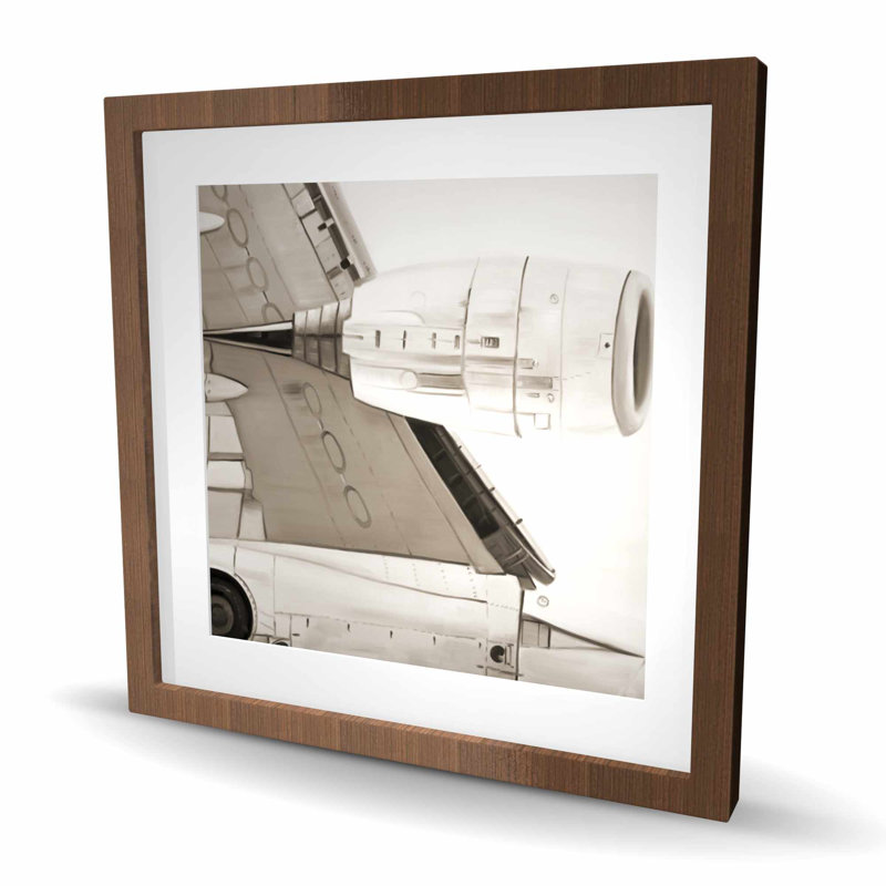 Underside - Beige Framed Matted Print for Home Decor