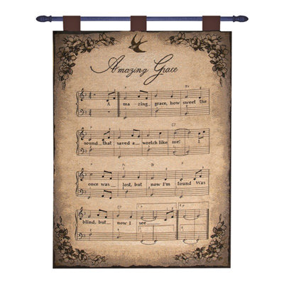 « How Sweet The Sound », tenture murale décorative en coton tissé, 66 x 91 cm (26 x 36 pouces).