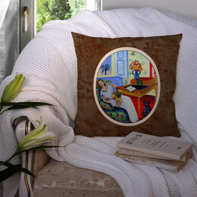 Coussin 14 "Lady with Her Pug