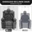 Fauteuil inclinable pivotant à 360 ° avec chaleur et massage, ports USB et porte-gobelets, canapé simple surdimensionné-794432562