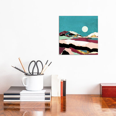 Teal Sky by SpaceFrog Designs - Wrapped Canvas Painting