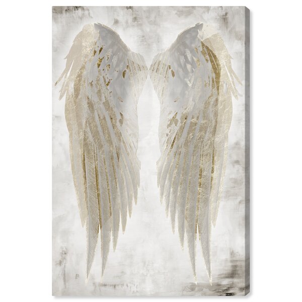 Wings+Of+Angel+Beige+On+Canvas+Print