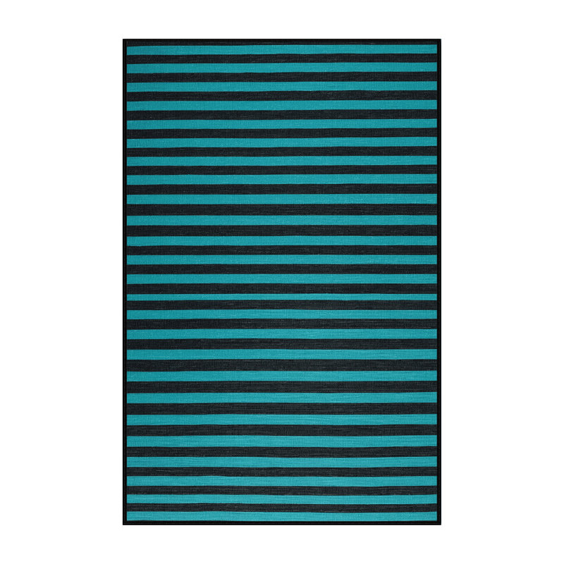 Tapis gris à rayures horizontales lavable à la machine, Rectangulaire 8 pi x 12 pi