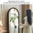 Retro Style Rotating Mirror with Integrated Storage Rack